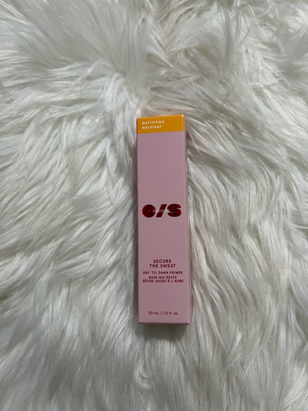 ONE/SIZE Secure The Sweat Mattifying Primer - Pink & Yellow Packaging
